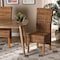 Baxton Studio Trianna Rustic Transitional Natural Abaca and Brown Finished Wood Dining Chair 207-12844 - alternate 1